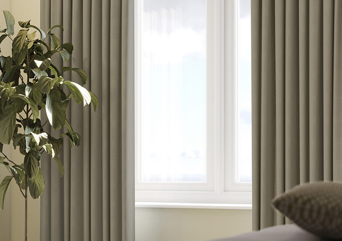 Shima Faux Silk, Pewter - Made to Measure Curtains - Image 5